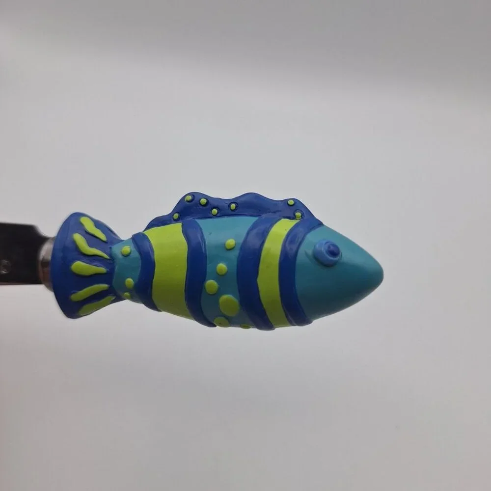 Boston Warehouse Fish Cheese Knives Knife‎ Set Small Colorful Nautical Sea Beach